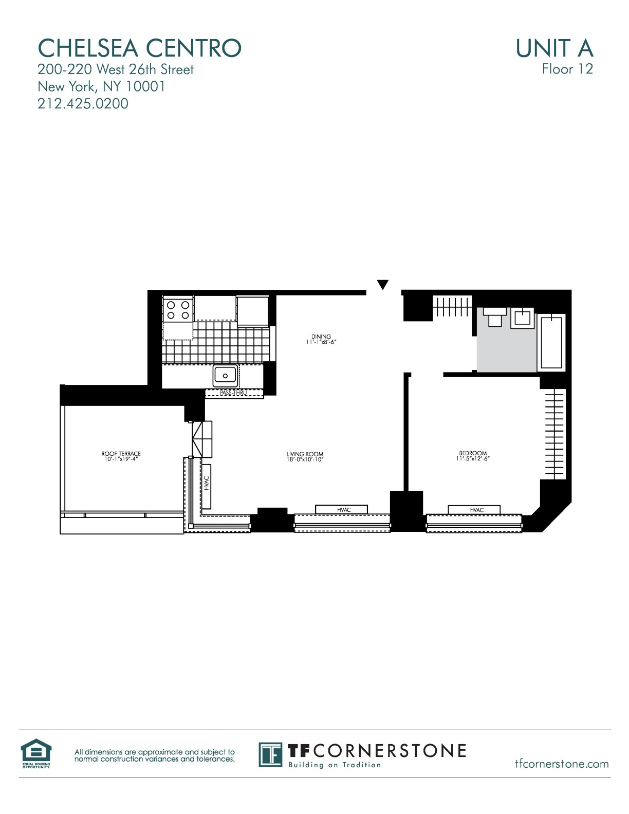 1 Bed apartment at 200 West 26th Street, Unit 12A, Chelsea, photo 1 of 4